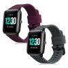 Sada 2 řemínků pro Willful Smartwatch/Fitnesstracker, Kwmobile, Grey/Maroon, Silicone, 57791.04