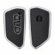 Kryt na klíče od auta pro VW 3 Buttons, Kwmobile, Black/Silver, Silikon, 56005.04