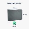 Kryt pro 49-50" TV Kwmobile, šedý, textil, 55239.22