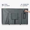 Kryt pro 49-50" TV Kwmobile, šedý, textil, 55239.22