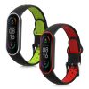 Sada 2 kwmobile pásků pro Xiaomi Mi Smart Band 6/Mi Band 6/Band 5, silikon, zelená/červená, 59792.05