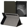 Knižní obal kwmobile pro Samsung Galaxy Tab S8/Galaxy Tab S7, textil, šedo/černý, 60385.25