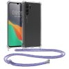 Nárazník kwmobile pro Huawei P30 Pro, silikonový, průhledný/fialový, 48634.108