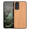 kwmobile Pouzdro pro Xiaomi Redmi Note 11/Redmi Note 11S, Dřevo, Hnědá, 57376.24