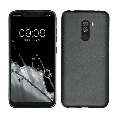 kwmobile pouzdro pro Xiaomi Pocophone F1, silikonové, šedé, 46368.232