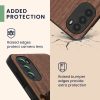 kwmobile Pouzdro pro Motorola Moto G52/Moto G82 5G, Dřevo, Hnědá/Černá, 58541.02