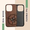 kwmobile pouzdro pro Apple iPhone 14 Pro, Wood, Brown, 59126.06