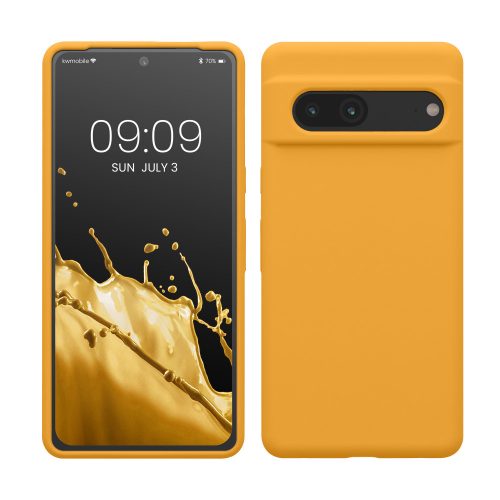 kwmobile pouzdro pro Google Pixel 7, silikonové, oranžové, 59451.191