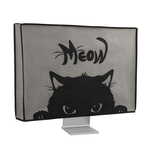 Kryt pro 27-28" Kwmobile monitor, šedo/černý, plast, 45116.21