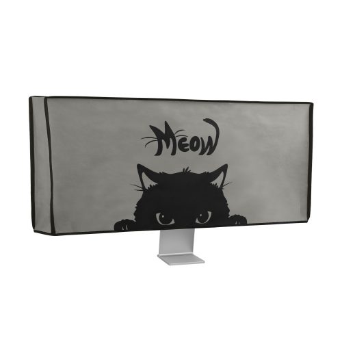 Kryt pro 34-35" Kwmobile monitor, šedo/černý, plast, 49780.03