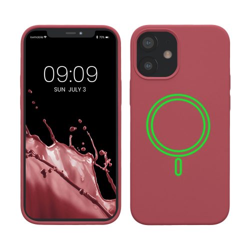 kwmobile pouzdro pro Apple iPhone 12 Mini, silikonové, růžové, 56555.167