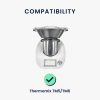 Kwmobile prachový kryt pro Thermomix TM5 / Thermomix TM6, průhledný/růžový, silikon, 59984.03