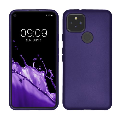 kwmobile pouzdro pro Google Pixel 5, Silicon, Purple, 53565.241