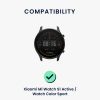 Sada 2 kwmobile řemínků pro Xiaomi Mi Watch Color Sport/Watch S1 Active, Nylon, Black/Blue, 59518.04