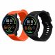 Sada 2 řemínků Kwmobile pro hodinky Xiaomi Mi Watch/Mi Watch Color Sport, černá/oranžová, silikon, 58466.04