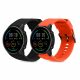 Sada 2 řemínků Kwmobile pro Xiaomi Mi Watch Color Sport/S1 Active, oranžová/černá, silikonová, 58971.04