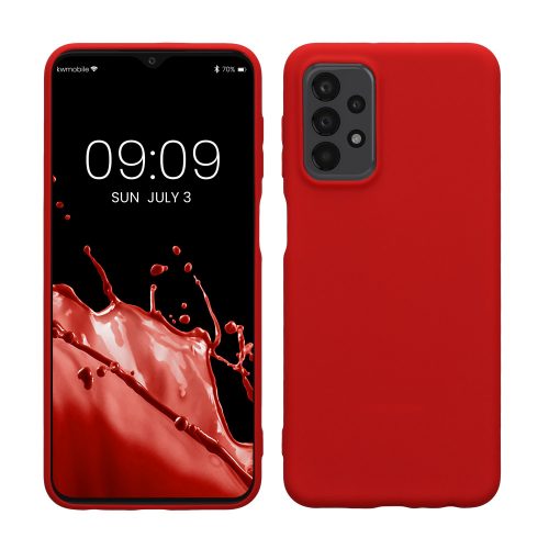 Kryt Kwmobile pro Samsung Galaxy A23/Galaxy A23 5G, červený, silikon, 57804.208