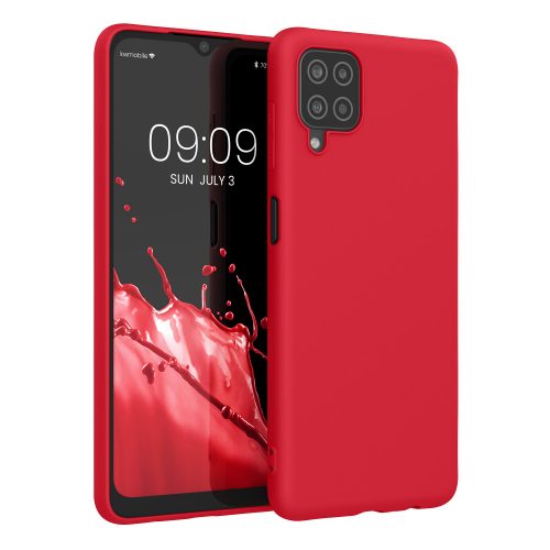 Pouzdro Kwmobile pro Samsung Galaxy A12, červené, silikonové, 54048.208