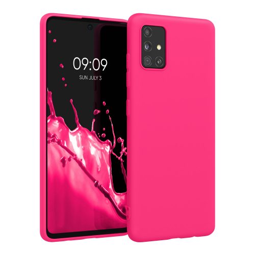 Pouzdro Kwmobile pro Samsung Galaxy A51, růžové, silikonové, 51196.77