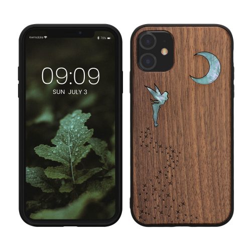 Pouzdro Kwmobile pro Apple iPhone 11, vícebarevné, dřevo/silikon, 49799,18