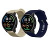 Sada 2 řemínků Kwmobile pro Xiaomi Mi Watch/Mi Watch Color Sport, šedá/modrá, silikon, 58466.06