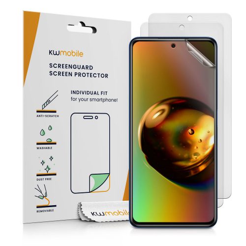 Sada 3 ks ochranných fólií Kwmobile pro Xiaomi Poco X3 NFC/Poco X3 Pro, transparentní, plast, 57236.2