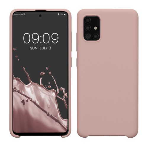 Pouzdro Kwmobile pro Samsung Galaxy A51, růžové, silikonové, 51197.236