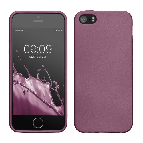 Kryt Kwmobile pro Apple iPhone SE/iPhone 5/iPhone 5S, fialový, silikon, 40816.230