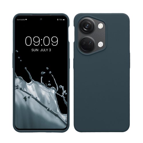 Pouzdro Kwmobile pro OnePlus Nord 3 5G, tmavě zelené, silikonové, 61766.202