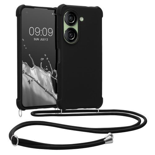 Pouzdro Kwmobile pro Asus Zenfone 10, černé, silikonové, 61764.01