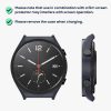 Sada 2 ks pouzder Kwmobile s bezpečnostním sklem pro Xiaomi Watch S1, černá/tmavě modrá, plast, KWM000015ES003C