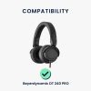 Sada 2 ks náušníků Kwmobile pro Beyerdynamic DT 240 PRO, černá, ekokůže, KWM000024SB001C