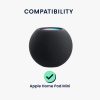 Pouzdro Kwmobile pro Apple HomePod Mini, černé, silikonové, KWM000024SP001C