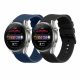 Sada 2 řemínků Kwmobile pro Huawei Watch 4/Watch 4 Pro/Watch 3, černá/tmavě modrá, silikon, KWM000024SW001C