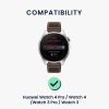 Sada 2 řemínků Kwmobile pro Huawei Watch 4/Watch 4 Pro/Watch 3, černá/tmavě modrá, silikon, KWM000024SW001C