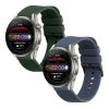 Sada 2 řemínků Kwmobile pro Huawei Watch 4/Watch 4 Pro/Watch 3, tmavě zelená/modrá, silikon, KWM000024SW002C