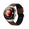 Řemínek Kwmobile pro Huawei Watch 4/Watch 4 Pro, hnědý/černý, přírodní kůže, KWM000024TA001C