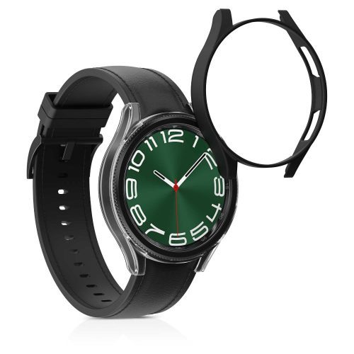 Sada 2 ks pouzder Kwmobile pro Samsung Galaxy Watch 6 Classic, černá/průhledná, plast, KWM000024TI001C