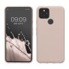 Pouzdro Kwmobile pro Google Pixel 5, krémové, silikonové, KWM0000116C020C