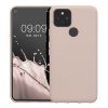 Pouzdro Kwmobile pro Google Pixel 5, krémové, silikonové, KWM0000116C020C