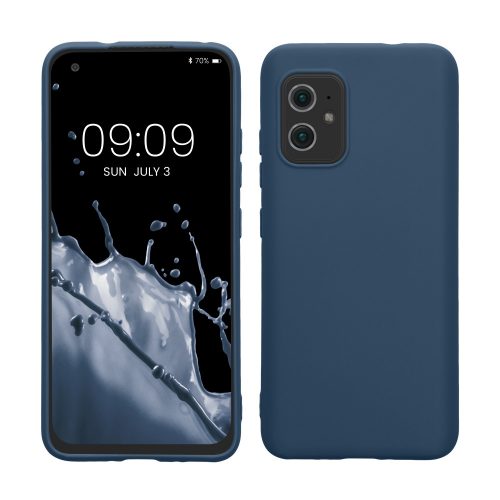 Pouzdro Kwmobile pro Asus Zenfone 8, modré, silikonové, KWM0000138O009C