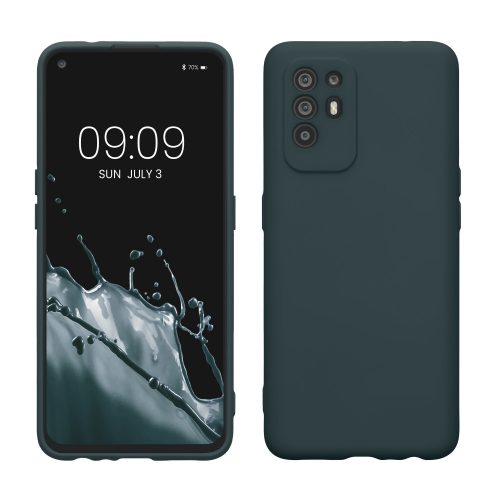 Pouzdro Kwmobile pro OPPO A94 5G, tmavě zelené, silikonové, KWM000015XY017C