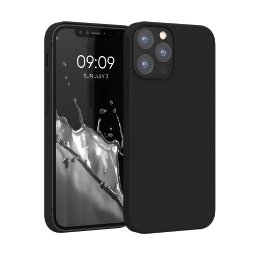 Kryt Kwmobile pro Apple iPhone 12/iPhone 12 Pro, černý, silikon, KWM000011JP097C