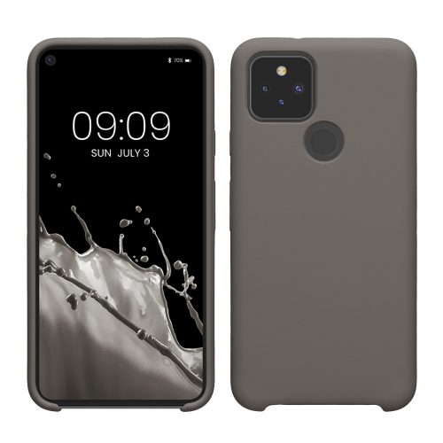 Pouzdro Kwmobile pro Google Pixel 5, šedé, silikonové, KWM0000122K029C