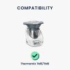 Ochranný kryt Kwmobile pro Thermomix TM6/TM5, černá/bílá, plast, KWM000013EH015C