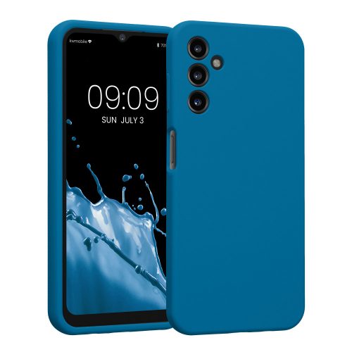 Pouzdro Kwmobile pro Samsung Galaxy A14 5G, modré, silikonové, KWM000018GD020C