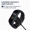 Kwmobile USB napájecí kabel pro Xiaomi Mi Band 4, černý, plastový, KWM000024UC001C