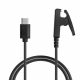 Kwmobile USB nabíjecí kabel pro Garmin vivomove Trend / Lily / HR / Forerunner 35 / 30 / 735XT, černý, plastový, KWM000024UH001C