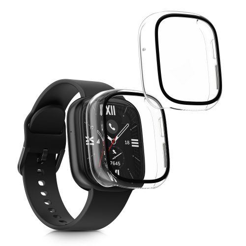 Sada 2 ks krytů Kwmobile s bezpečnostním sklem pro Honor Watch 4, průhledné, plastové, KWM000024UK001C