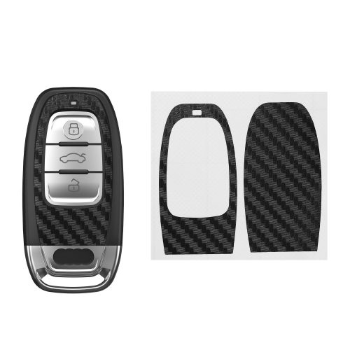 Sada 2 samolepek na klíče od auta Kwmobile pro Audi 3 Buttons, černá, PVC, KWM000024UN001C